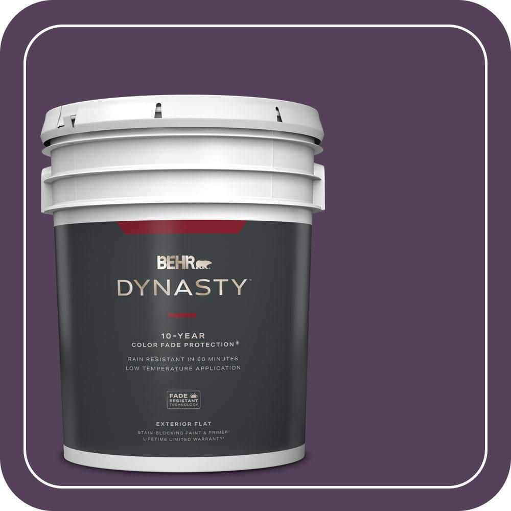 5 gal. #S-H-680 Purple Bloom Flat Exterior Stain-Blocking Paint & Primer price history on PriceWatchPro