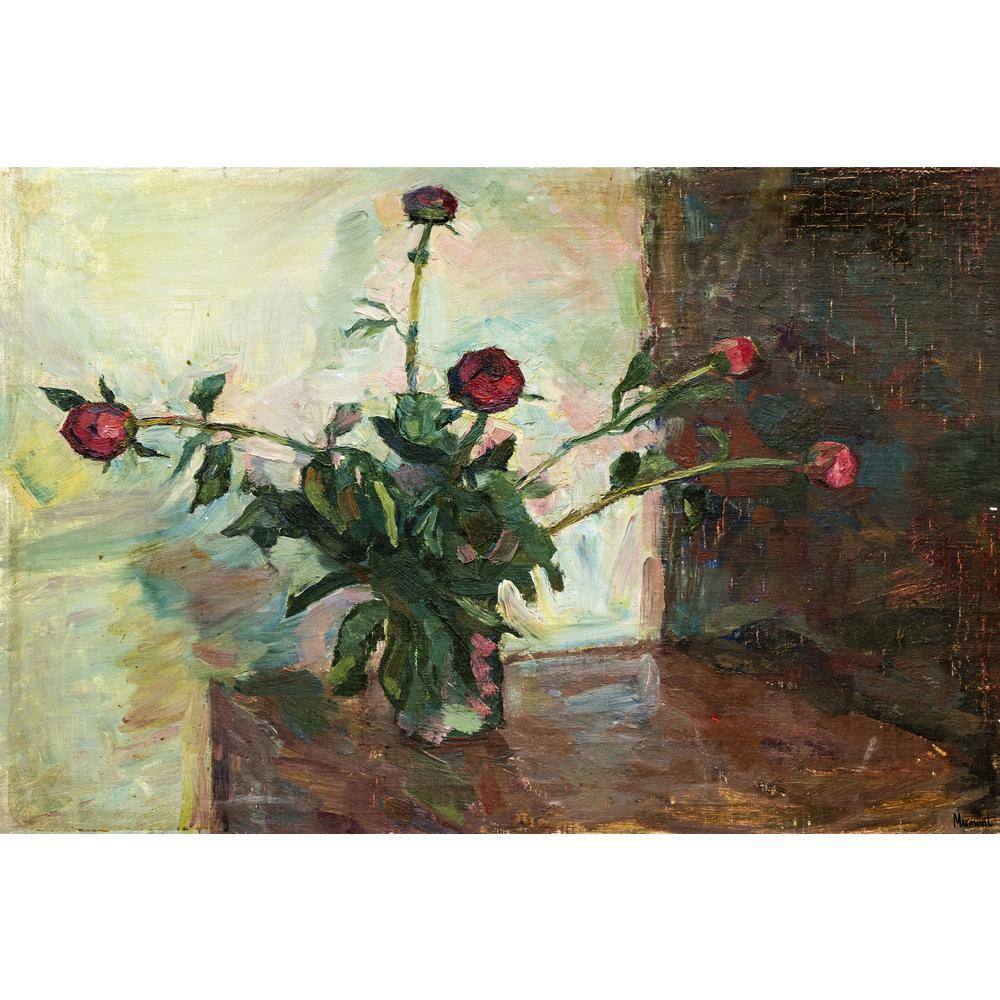 Love and Thorns by Marmont Hill Unframed Canvas Nature Art Print 20 in. x 3