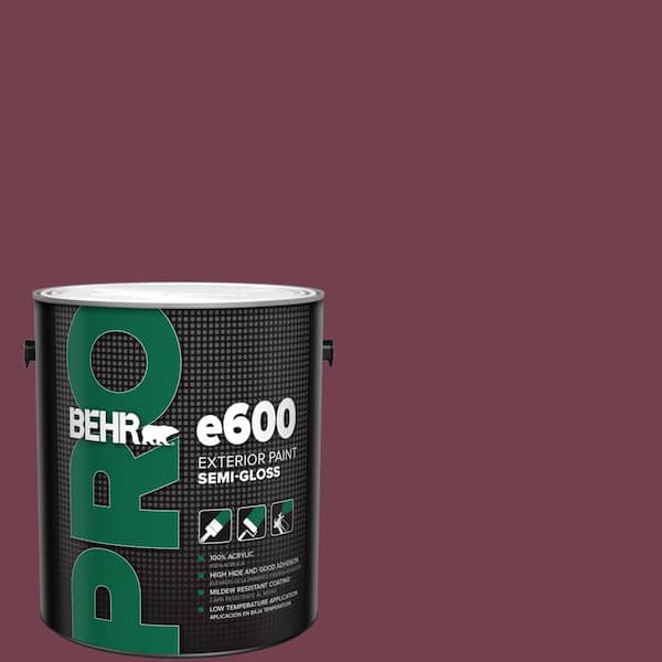 BEHR PRO 1 gal. #T11-4 Blood Rose Semi-Gloss Exterior Paint