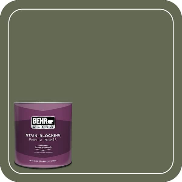 BEHR ULTRA 1 qt. #ICC-87 Rosemary Sprig Extra Durable Eggshell Enamel Interior Paint & Primer