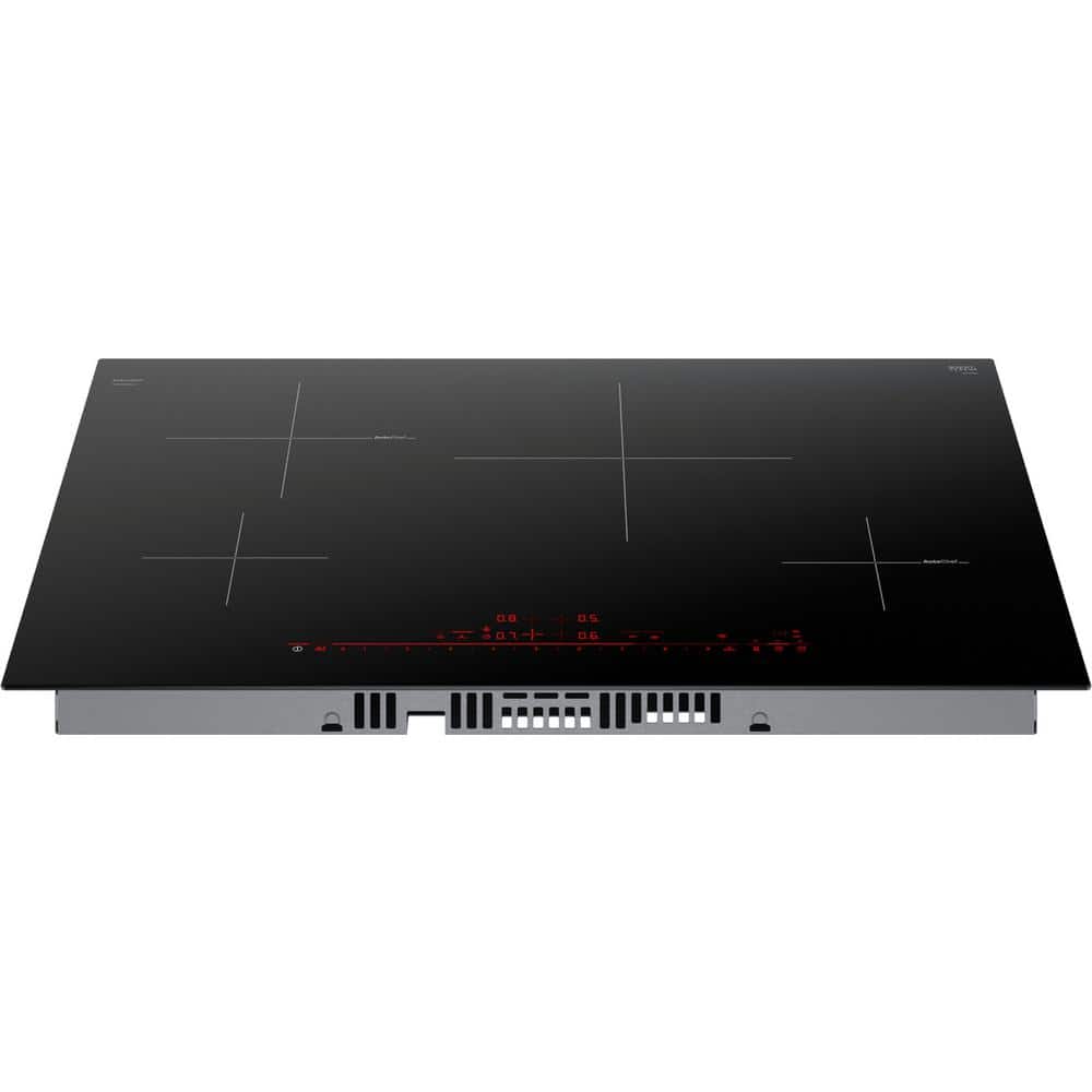 30" Black Stainless Steel 4-Burner Induction Cooktop