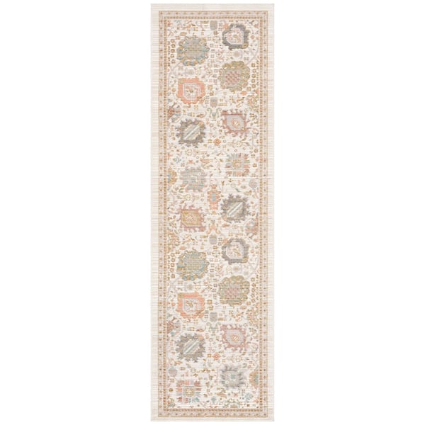 Crestwood Cream 2 ft. x 8 ft. Oriental Indoor Area Rug