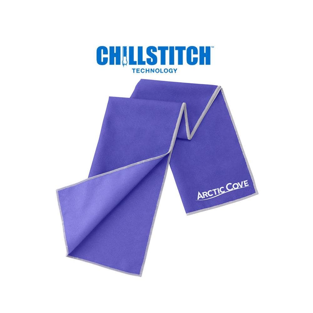 Arctic Cove 12 in. x 33 in. Large Cooling Towel Purple MAC550CT - The ...