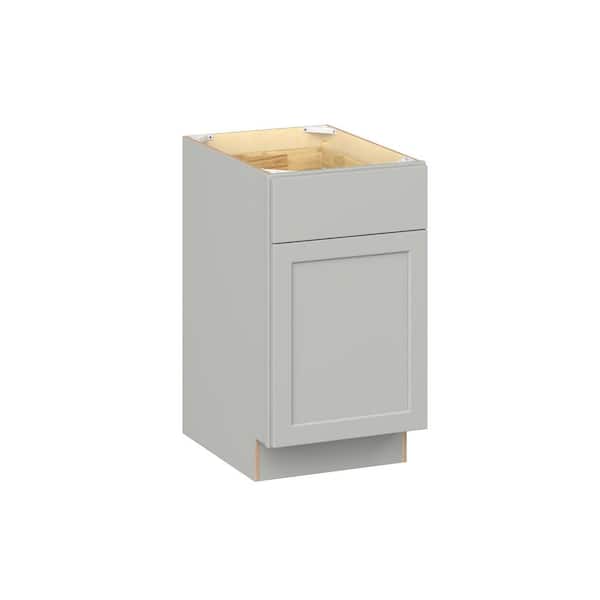 Emerson Whisper Gray ADA Base with Right door Ready to Assemble Kitchen Cabinet (18 in. W x 32.5 in. H x 24 in. D)