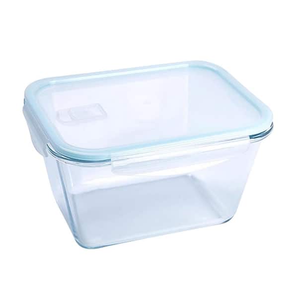 2-Piece Large Glass Food Storage Container Set with Locking Lids, BPA-Free, Leak-Proof, Oven Safe, Microwave Safe