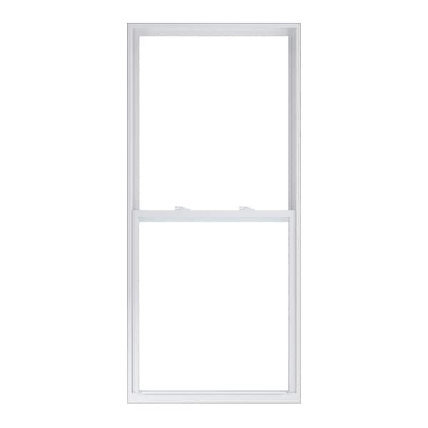 American Craftsman 32 in. x 70 in. 50 Series White Single Hung Low-E Argon Glass Vinyl Replacement Window, Screen Incl