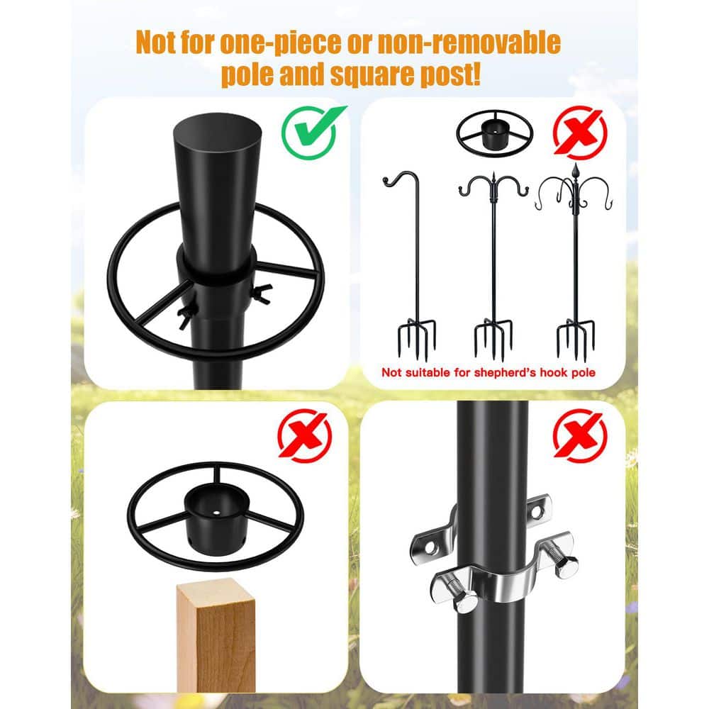 19 in. Polycarbonate Non-Electric Squirrel Baffle for Bird Feeder Pole with Steel Spring Motion and Metal Buckle price history on PriceWatchPro