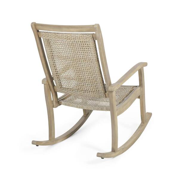 light brown rocking chair