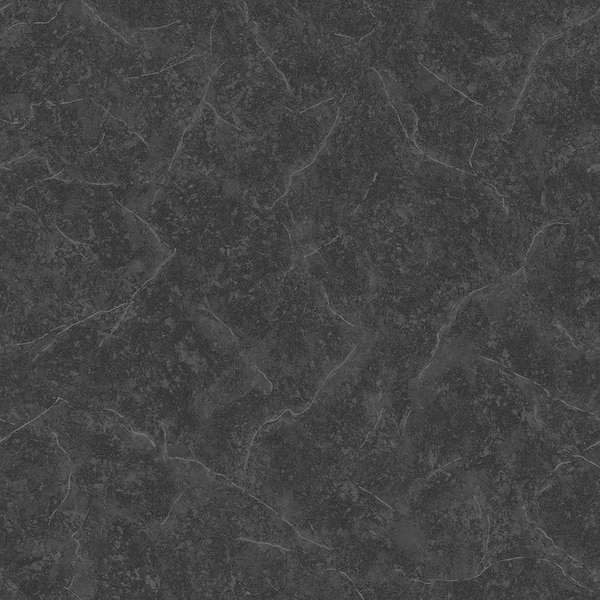 Unbranded Nordic Elements Black Marble Texture Effect Matte Finish Non-pasted Non-woven Wallpaper Sample