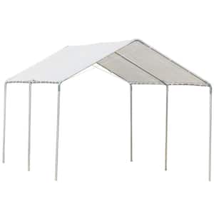 10 ft. x 20 ft. Heavy-Duty Carport Canopy with Water/UV Fighting Material and A Simple Open Design