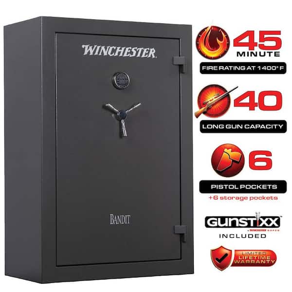 Bandit 30.5 cu. ft., 40-Gun, 45 Minute Fire Rating, Electronic Lock with Key Backup