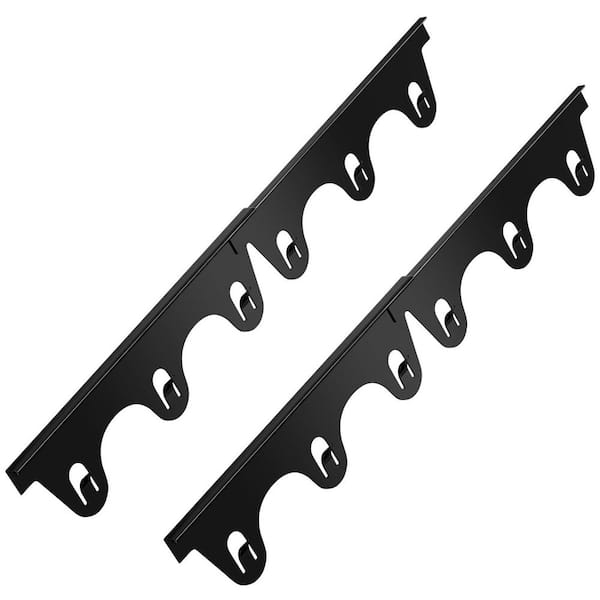 2 Pack Black Stainless Steel Stove Gap Covers, Retractable Stove Gap Filler Range Trim Kit Between Stove Top and Counter