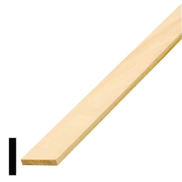 1/4 in. D x 1-3/8 in. W x 96 in. L Pine Wood Lattice S4S Pack (10-Pack)