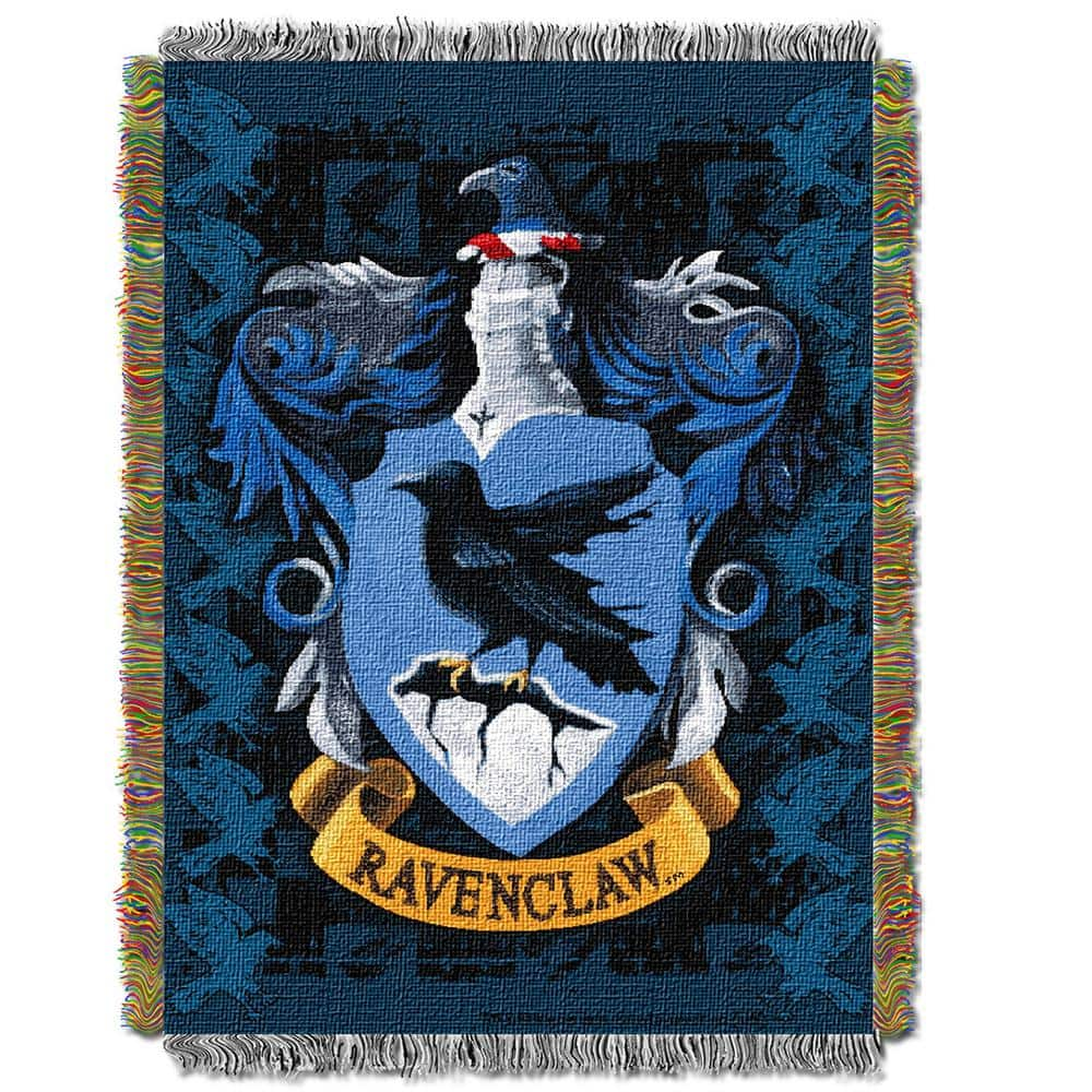 Harry Potter Ravenclaw House Crest Silk Touch Throw 50 x 60- Ravenclaw 