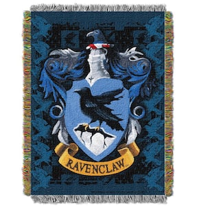 Harry Potter, Ravenclaw Crest Woven Tapestry Throw Blanket