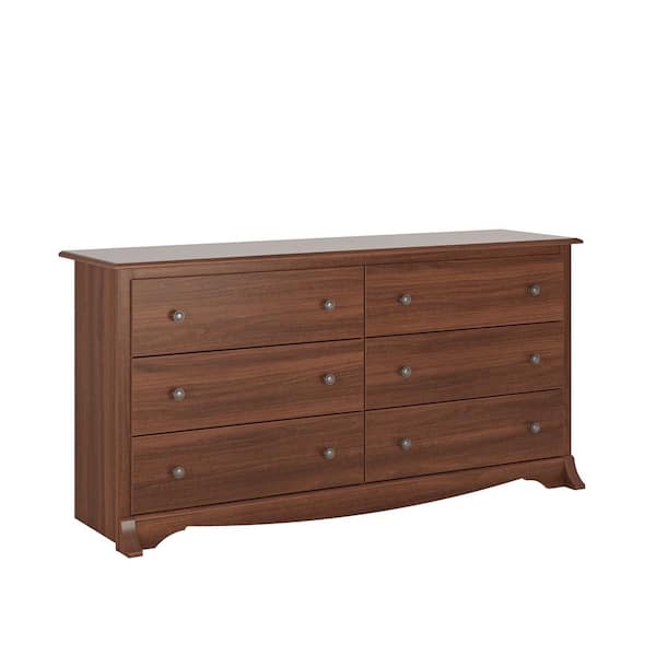 Prepac Monterey 6-Drawer Cherry Dresser