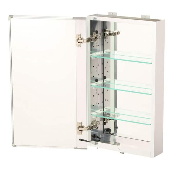 Ultra 15 x 26 Recess Mount Glass Shelves Medicine Cabinet