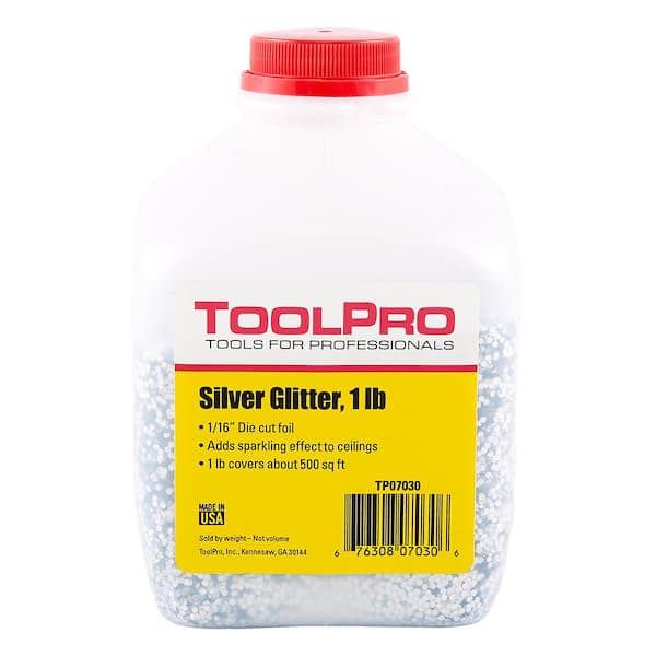 ToolPro 1/16 in. Silver Foil 1 lb. Ceiling Glitter – Home Depot Inventory  Checker – BrickSeek