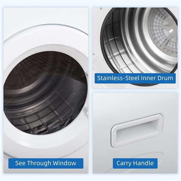 Heat Care 60°C Low Temperature Dryer　新品 3.23 cu.ft. Compact vented Front Load Electric Laundry Dryer