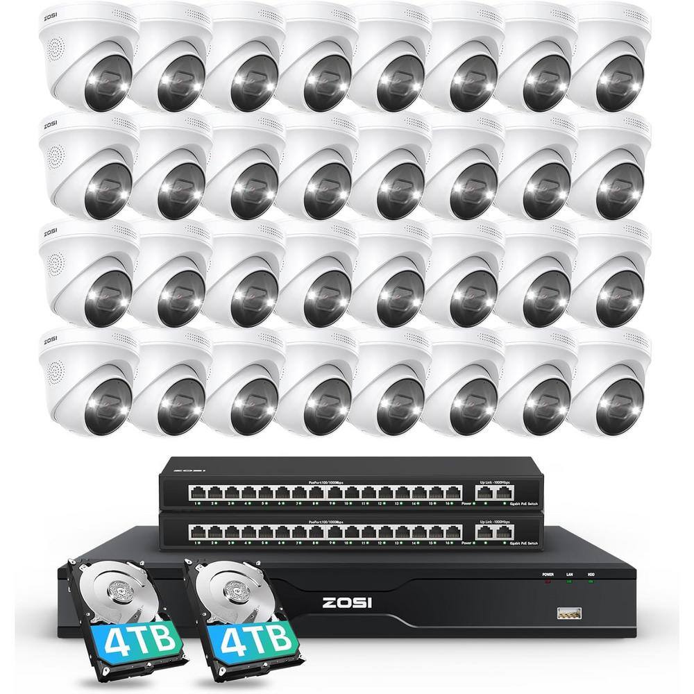 32-Channel 4K UHD 8TB POE NVR Home Security Camera System with 32 Wired 8MP Commercial Outdoor Dome IP Cameras price history on PriceWatchPro