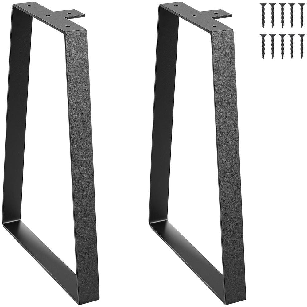 16 in. Trapezoid Steel Table Legs, Replacement Furniture Legs Set of 2 for DIY Coffee Tables, Modern Desks, Night Stands price history on PriceWatchPro