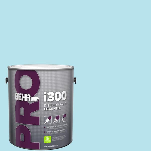 BEHR PRO 1 gal. #P490-1 Ocean Front Eggshell Interior Paint