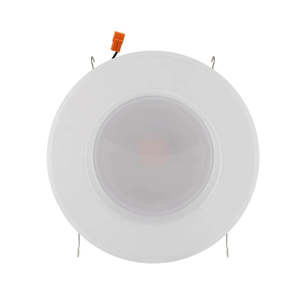 Euri Lighting 6 in. 2700K Color Temperature New Construction IC Rated Recessed Integrated LED Kit