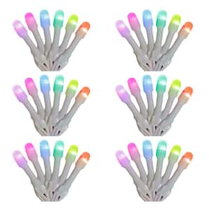 Twinkly App Controlled Icicle 50 RGB LED Lights, Multi Color (6 Pack)