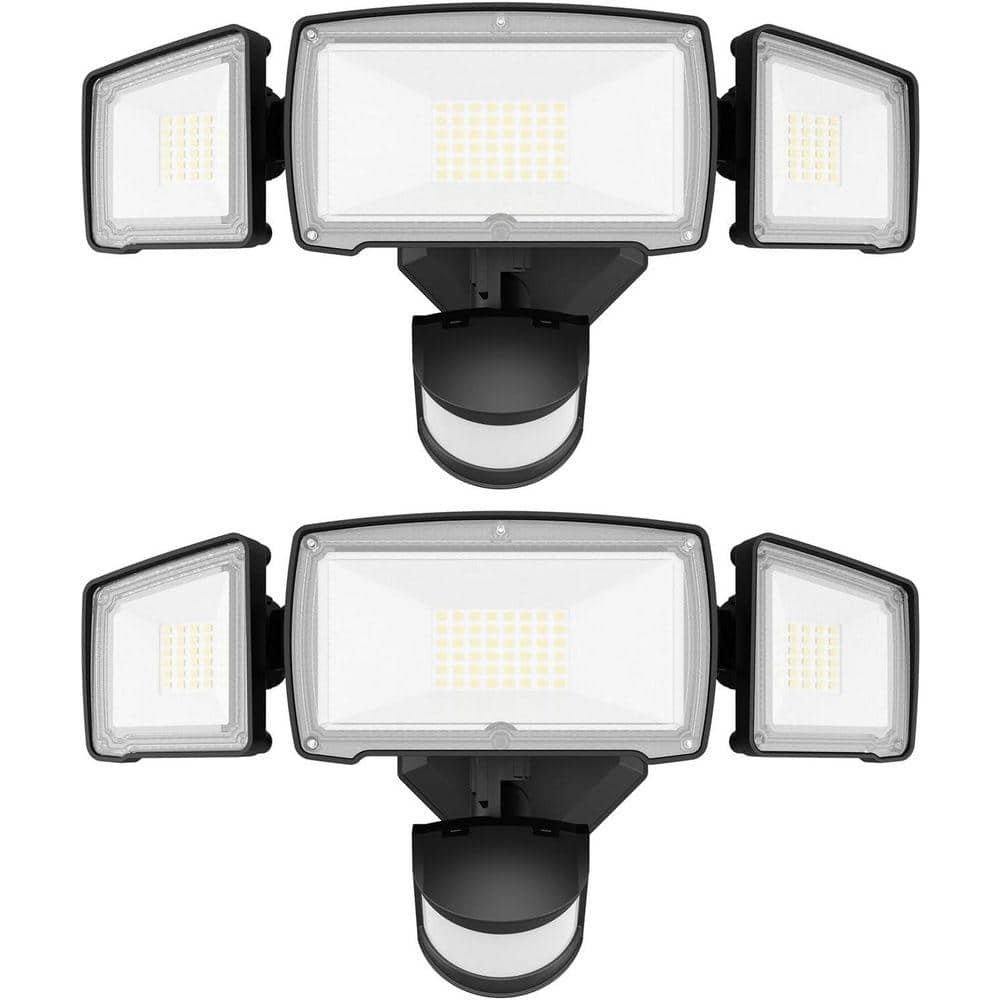 60W LED Flood Light 6200 Lumen 180 Degree Beam Angle IP65 Waterproof Motion Sensing Dusk to Dawn Outdoor price history on PriceWatchPro