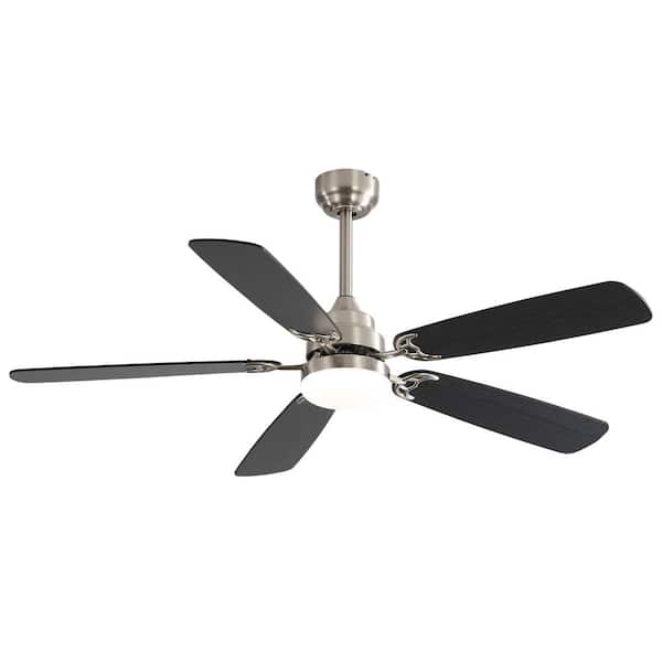 bessten Eola 52 in. indoor Sand Nickel Ceiling Fan with Remote Control and Dimmable LED Light