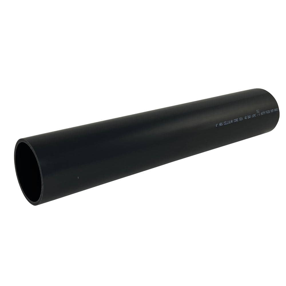 IPEX 4 in. x 24 in. ABS DWV Cell core Pipe 179697 - The Home Depot