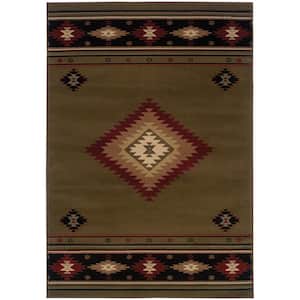 Catskill Green 4 ft. x 5 ft. Area Rug