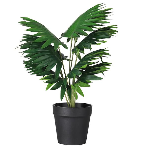 12 in. Green Artificial Swiss Plant Potted Faux Tropical Floor Plants Indoor Decorative