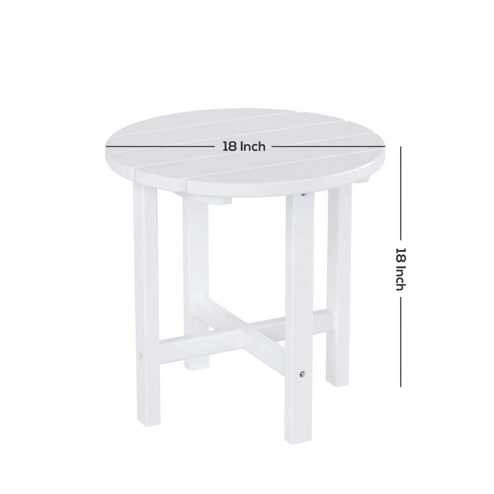 Teak Round 18" Outdoor Side Table