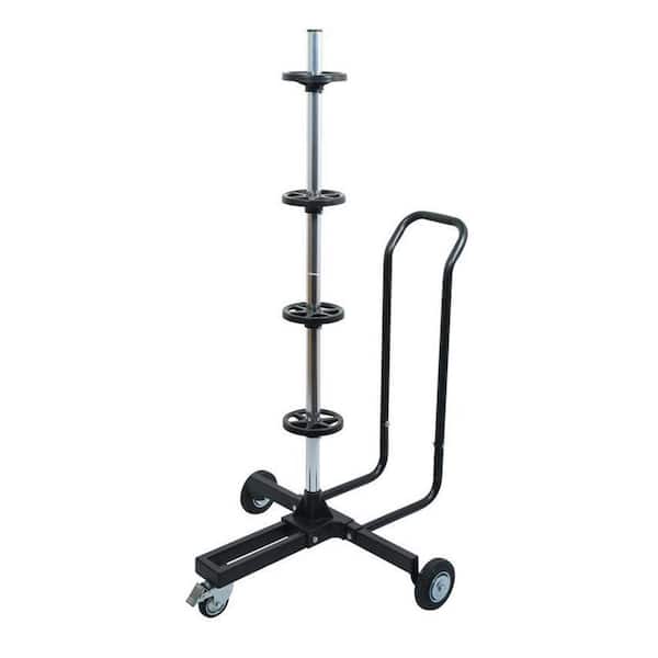 Tire Stand Dolly with Handle and Wheels 220 lbs. Capacity (Fits 13 in.-18 in. Rims)