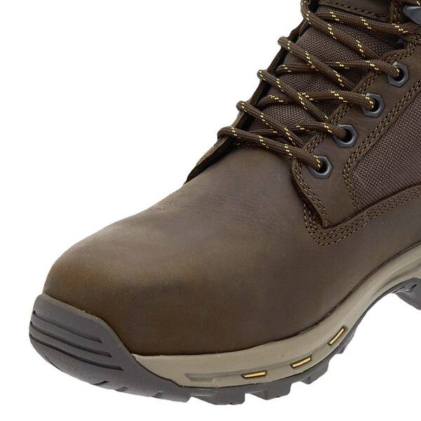 DEWALT Men s Halogen Lite Waterproof 6 in. Work Boot Steel Toe Brown Size 7 DXWP99050M SBN 070 The Home Depot