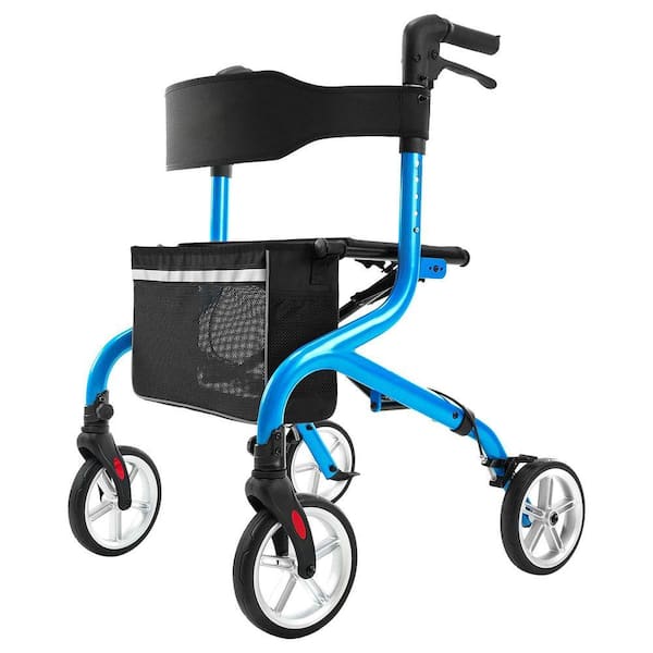 JFVKAF Super Lightweight Series 1-Pack Rollator Walker with 8 Inch
