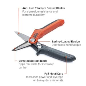 Wiss 7-1/2 in. Titanium Coated Tradesman Utility Scissors