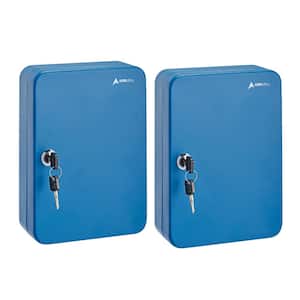 AdirOffice 48-Key Steel Secure Key Cabinet with Combination Lock