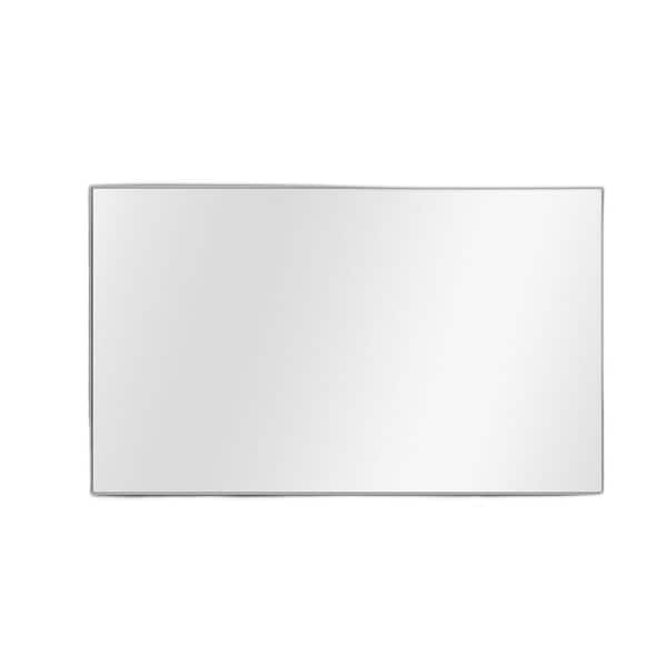 EPOWP 51 in. W x 31 in. H Rectangular Aluminum Framed Wall Bathroom Vanity Mirror in Silver