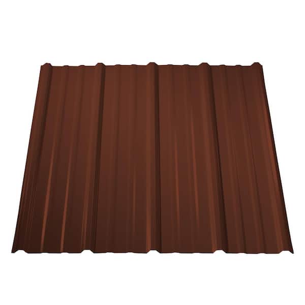 Metal Sales 8 ft. Pro Panel II Steel Roof Panel Brown