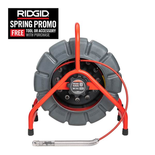 SeeSnake Mini Pro Drain/Pipe/ Sewer Camera Inspection Reel, 200 ft. Cable for 1.5 in.-8 in. Lines, TruSense Technology