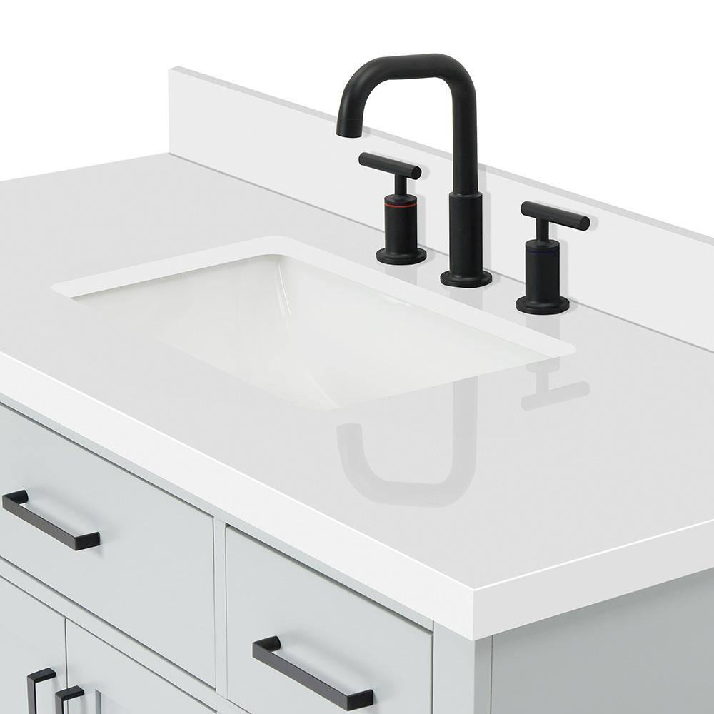 Hepburn 49" Grey Hardwood Single Basin Vanity Set