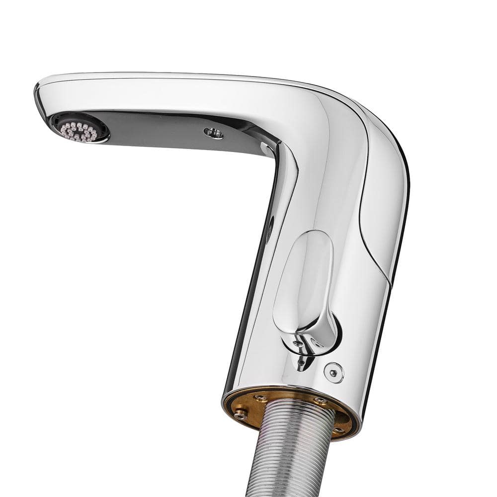 Polished Chrome Touchless Single-Handle Bathroom Faucet