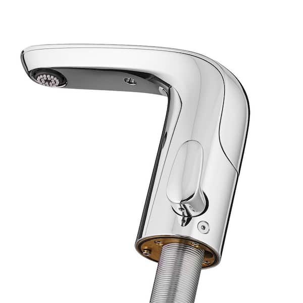 NextGen Selectronic AC Powered Single Hole Touchless Bathroom Faucet with Less Mixing 0.5 GPM in Polished Chrome