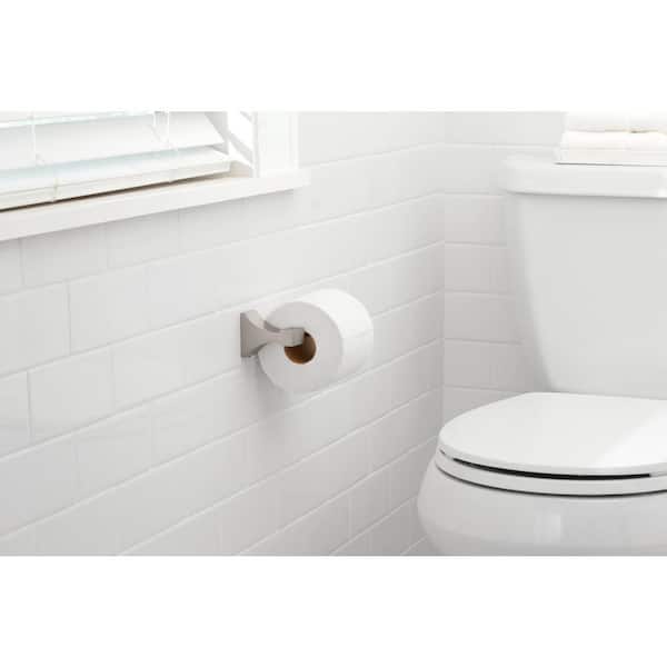 Leary Single-Post Toilet Paper Holder in Brushed Nickel