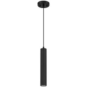 Rex 5.5-Watt 1-Light Matte Black Bulb Pendant Light