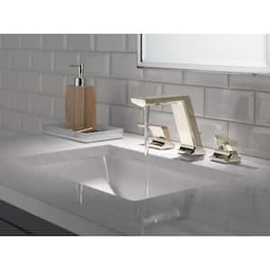 Pivotal 8 in. Widespread Double-Handle Bathroom Faucet in Lumicoat Polished Nickel