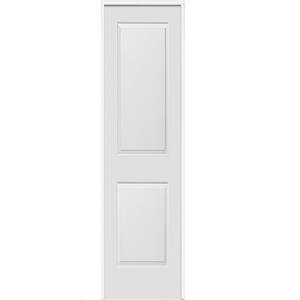 26 in. x 80 in. Smooth Carrara Left-Hand Solid Core Primed Molded Composite Single Prehung Interior Door