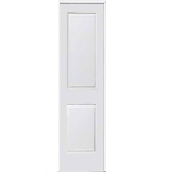 MMI Door 16 in. x 80 in. Smooth Carrara Left-Hand Solid Core Primed Molded Composite Single Prehung Interior Door